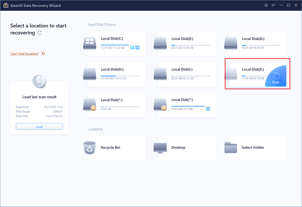 recover permanently deleted files/folders