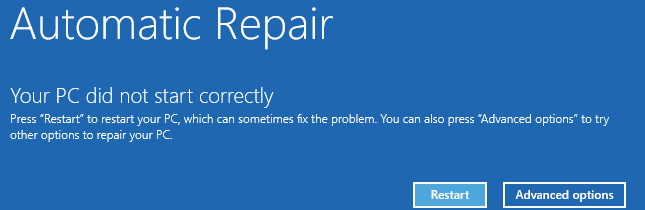 Boot-Fehler reparieren