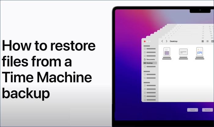 restore a specific item from a Time Machine backup