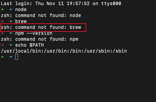 zsh: command not found: Brew