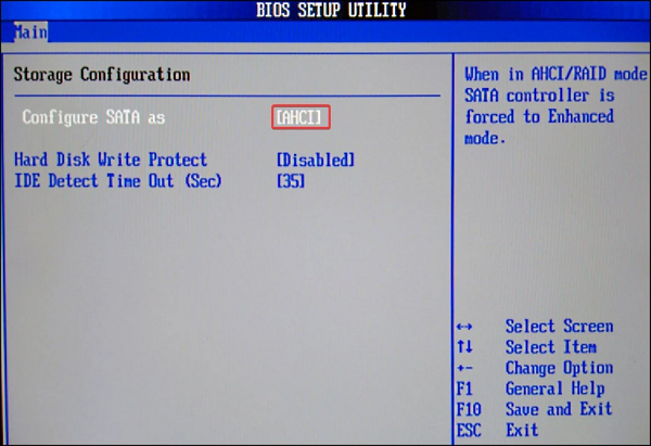 bios settings