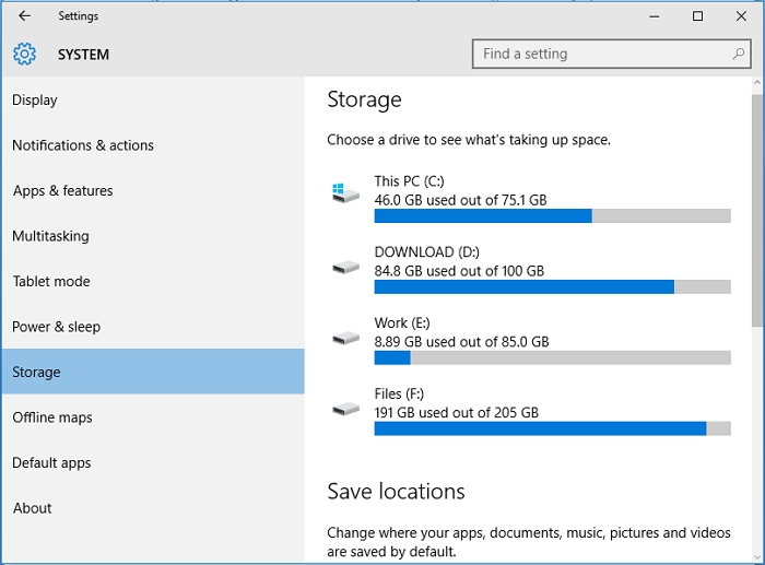free up space