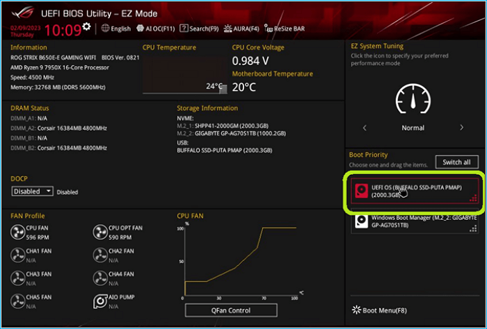 mettre à jour le BIOS via la configuration UEFI