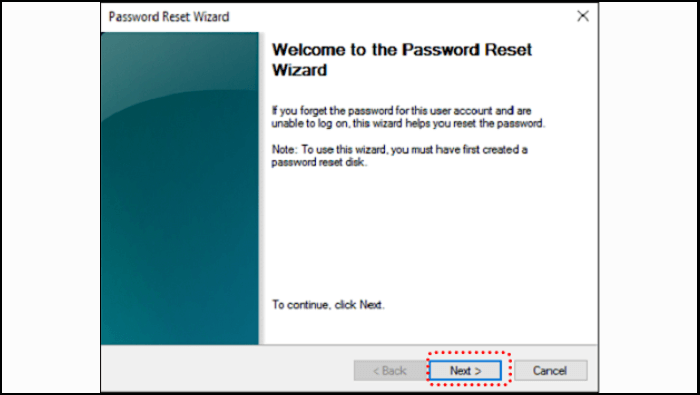 Windows 7 reimpostazione password USB