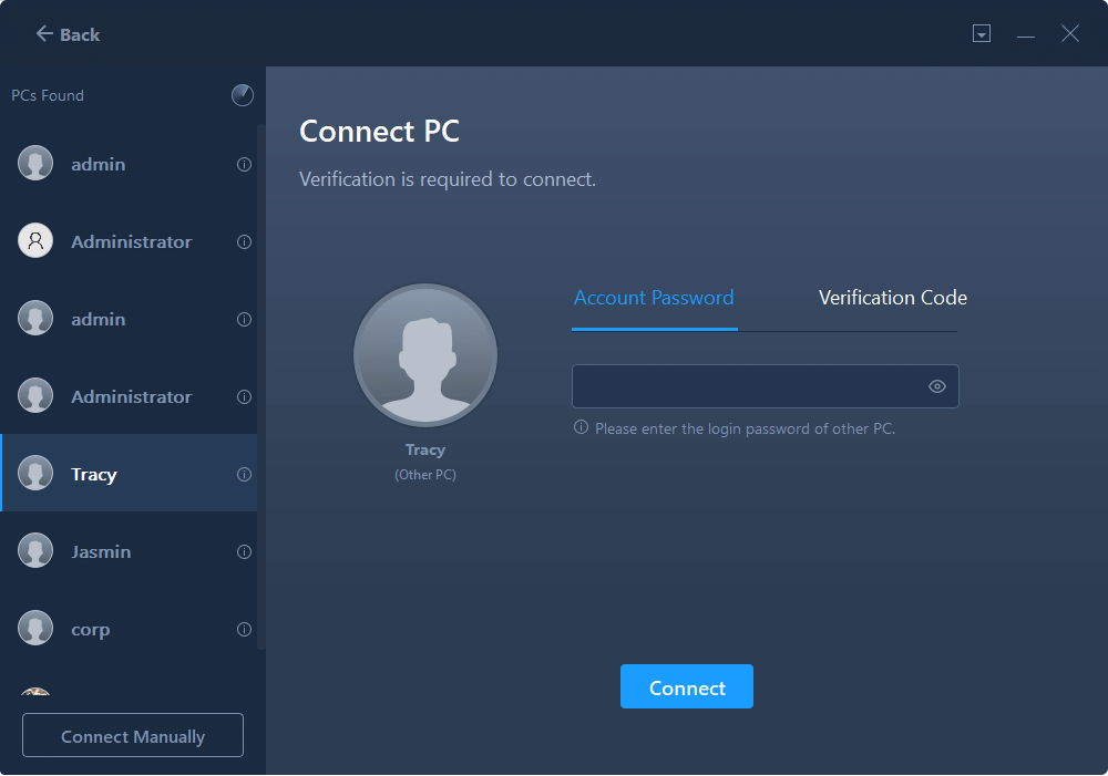 Transférer des fichiers d'un PC à un PC - étape 2